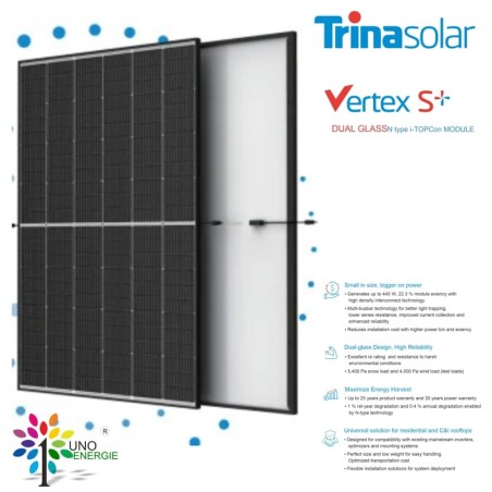 TRINA SOLAR VERTEX S + TSM-430NEG9R.28 – MODULO FOTOVOLTAICO MONOCRISTALLINO 430 W