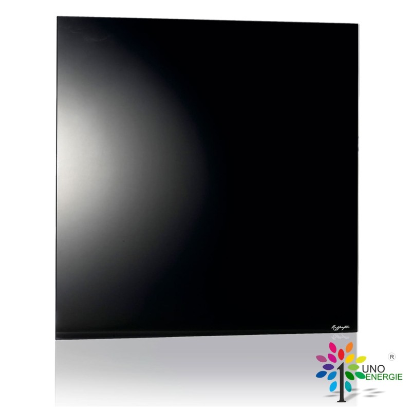 400WATT PANNELLO INFRAROSSI RADIANTE VETRO NERO 60X60 ONDA LUNGA
