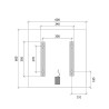 400WATT PANNELLO INFRAROSSI RADIANTE VETRO CERAMICA 60X60 ONDA LUNGA