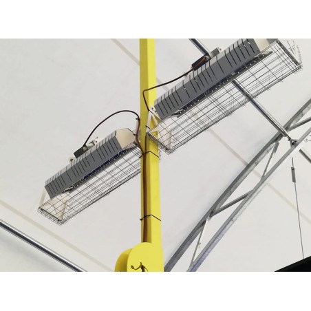 SISTEMA RISCALDAMENTO COMPLETO PER CAMPO PADEL 8x3000Watt PROTETTO