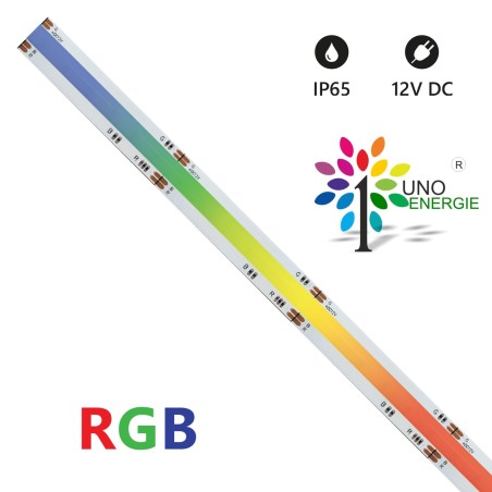 STRISCIA LED COB IP65 5 METRI RGB 12V 15W/m