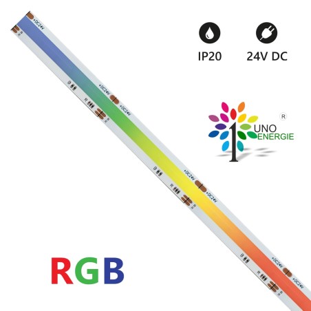STRISCIA LED COB IP20 5 METRI RGB 12V 15W/m