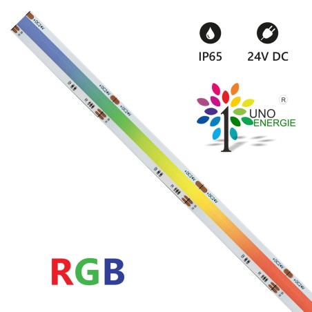 STRISCIA LED COB IP65 5 METRI RGB 24V 15W/m