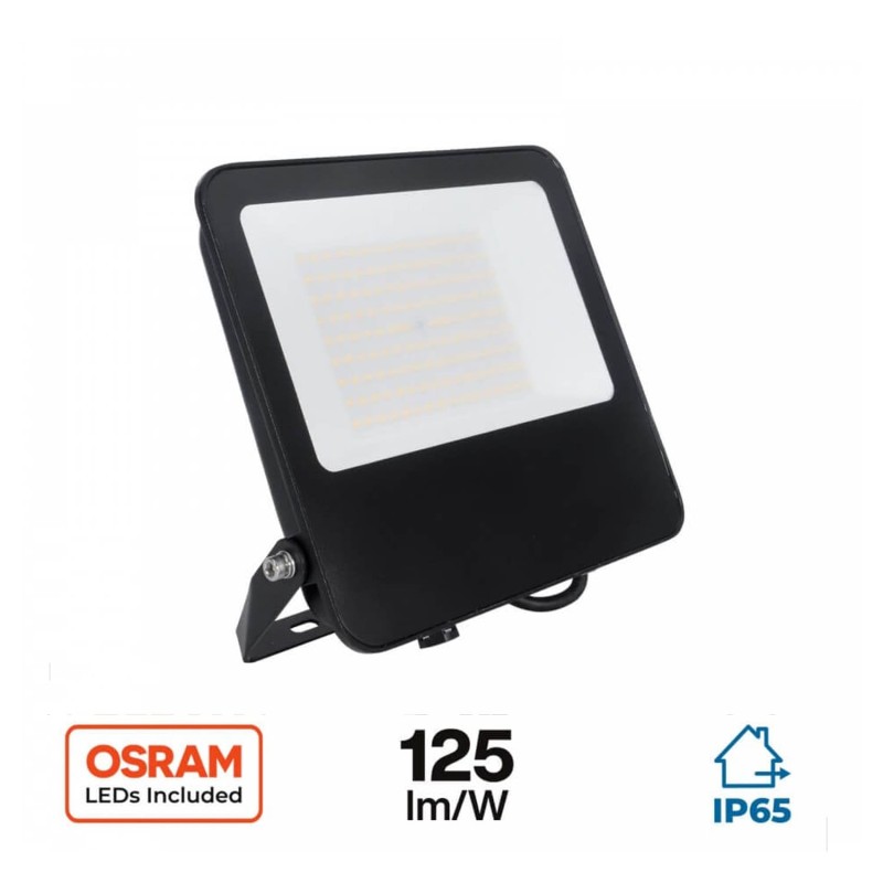 FARO LED 10W/20W/30W/50W/100W/200W/300W IP65, 125lm/W - LED OSRAM BLACK