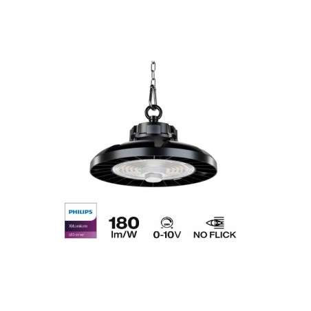 Campana LED 100/150/200W IP65, 180lm/W No Flickering, 1-10V - PHILIPS XITANIUM