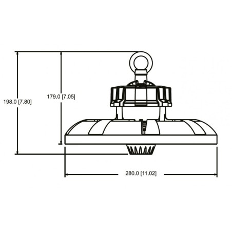 Campana LED 100/150/200W IP65, 180lm/W No Flickering, 1-10V - PHILIPS XITANIUM