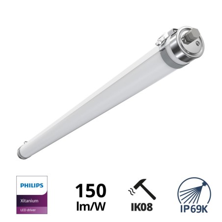 Plafoniera LED 150cm 50W IP69K in PMMA - PHILIPS Xitanium