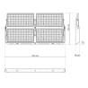 Faro Modulare LED 4000K 1.000W IP66 angolo 60°, 135lm/W, IK08 - LIFUD Driver