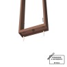 Paletto da giardino Solare Corten con Sensore di Mov. 80cm serie VELA TEMPERATURA COLORE LUCE 4000K