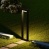 Paletto da giardino Solare Nero con Sensore di Mov. 80cm serie VELA TEMPERATURA COLORE LUCE 4000K