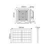 Faro LED Solare 100W 4000K IP66, Telecomando Incluso, 1500 lumen - SERIE PRO