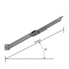 Armatura LED Solare 4000K 2000 lm, Autonomia 12 ore, con Telecomando e Braccio