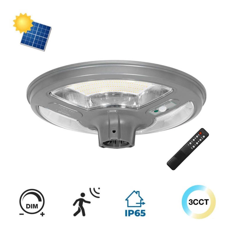 Lampione LED Solare da Giardino 5000 lumen, IP65, CCT Bianco Variabile