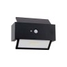 Applique LED Solare Nera, Rettangolare, con Sensore di Movimento TEMPERATURA COLORE 4000K