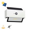 Applique LED Solare Bianca con Sensore Crepuscolare Incluso TEMPERATURA COLORE LUCE 4000K
