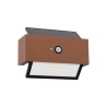 Applique LED Solare Corten, Rettangolare, con Sensore di Movimento TEMPERATURA COLORE 4000K
