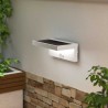 Applique LED Solare Minimal Bianca con Sensore di Movimento TEMPERATURA COLORE LUCE 4000K