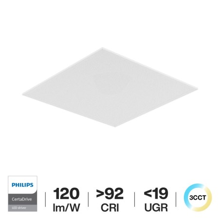 Pannello LED 60x60 42W CCT Bianco Variabile UGR19 CRI92 - PHILIPS CertaDrive