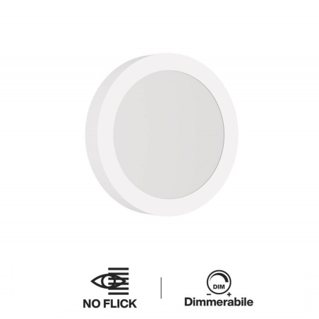 Plafoniera LED Rotonda 20W 2.000lm no Flickering Ø225mm - Dimmerabile
