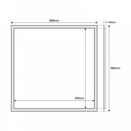 Pannello LED a Cornice 60x60 44W, CCT, 110lm/W, No Flickering - PHILIPS CertaDrive