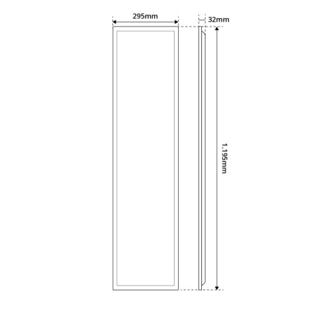 Pannello LED 120x30 40W IP40 No-Flickering - LIFUD Driver