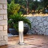 Paletto da Giardino 40cm, Acciaio INOX, IK06, IP54, Base E27