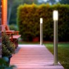 Paletto da Giardino 100cm Acciaio Inox IP54, IK06 - Base E27