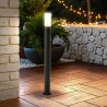 Paletto da Giardino 100cm, acciaio inox NERO, IK06, IP54, base E27