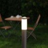 Paletto da Giardino 100cm, acciaio inox NERO, IK06, IP54, base E27