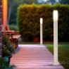 Paletto da Giardino 100cm, acciaio inox BIANCO, IK06, IP54, base E27