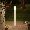 Paletto da Giardino 100cm, acciaio inox BIANCO, IK06, IP54, base E27