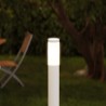 Paletto da Giardino 100cm, acciaio inox BIANCO, IK06, IP54, base E27
