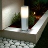 Paletto da Giardino 40cm Quadrato in acciaio INOX, IK06, IP54, base E27