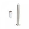 Paletto da Giardino 100cm in acciaio INOX, IK06, IP54 base E27
