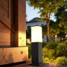 Paletto da Giardino 40cm in acciaio inox NERO, IK06, IP54, base E27