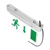 Lampada di Emergenza a Bandiera S.A., Autotest, 4 installazioni in 1 Bianco Freddo 6.000K