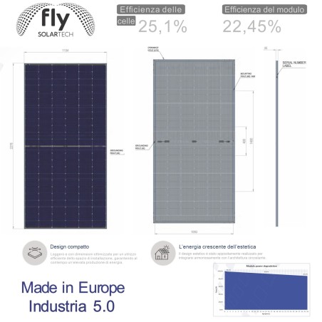 MODULO MONOCRISTALLINO EUROPEO FLY  580W