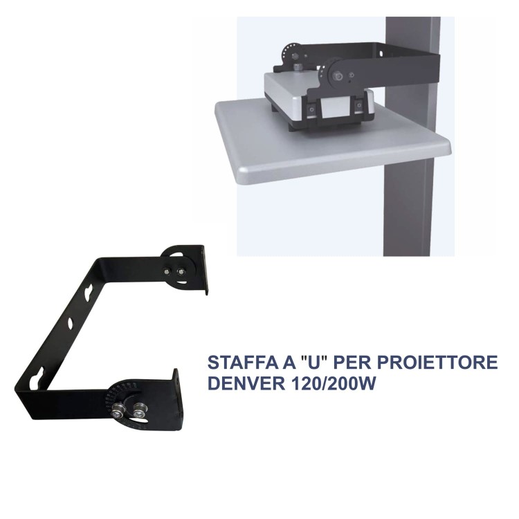 STAFFA A "U" PER PROIETTORE DENVER 120/200W