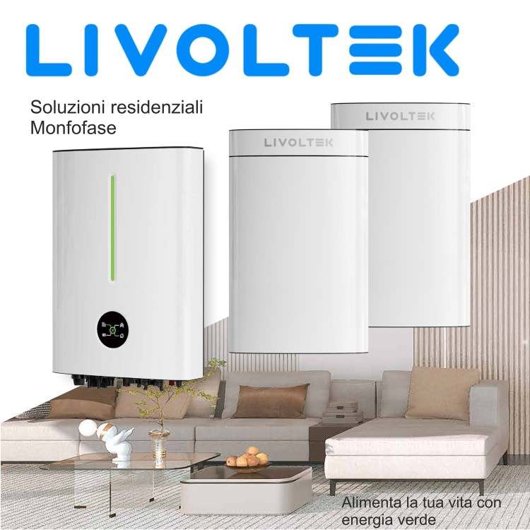 PROMO KIT MONOFASE DA 3kW + ACCUMULO DA 5,12kWh LIVOLTEK