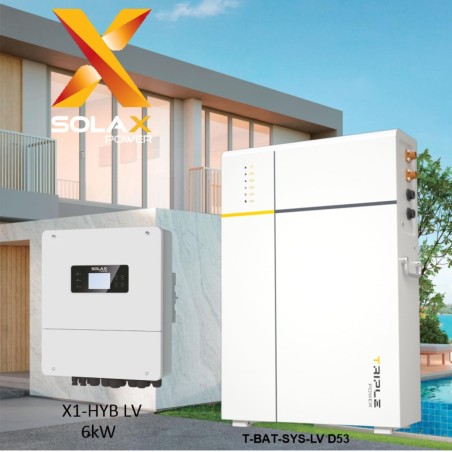 KIT MONOFASE DA 6kW + ACCUMULO DA 5/10/15kWh Solax Power